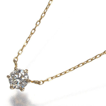 Vendome Necklace Diamond 0.15Ct Solitaire 18K 750 Yellow Gold