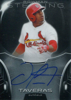 Oscar Taveras 2013 Topps Bowman Sterling Autographed Card