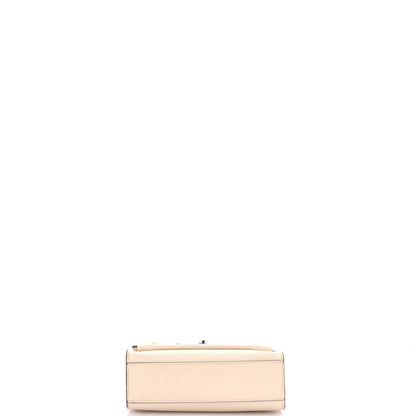 Louis Vuitton Mylockme Handbag Flower Embellished Leather Bb