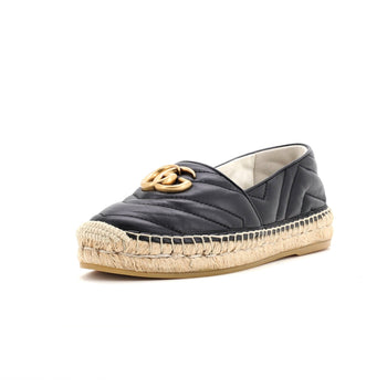 Gucci Women'S Gg Marmont Espadrilles Matelasse Leather
