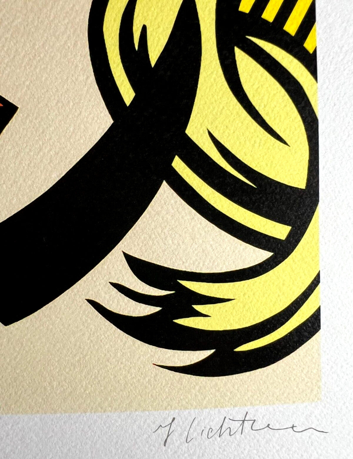 Roy Lichtenstein Lithograph Coa Signed Numbered
