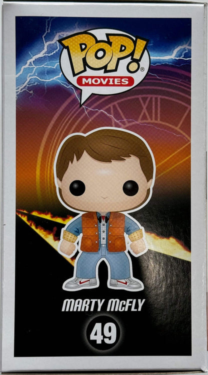 Michael J Fox Signed Marty Mcfly Signature Series Funko Pop #49 (Jsa)