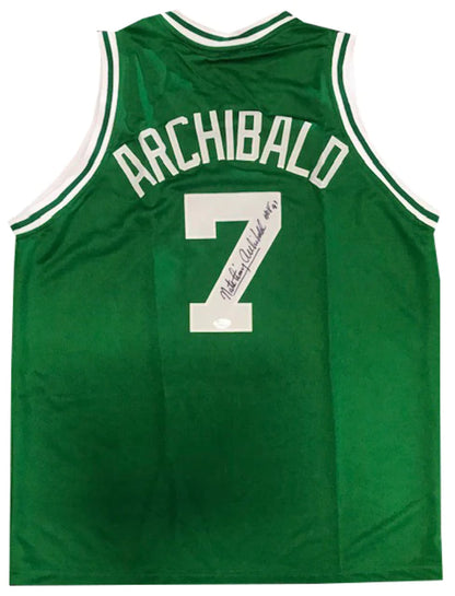 Nate Archibald "Hof 91" Autographed Boston Celtics Jersey (Jsa)