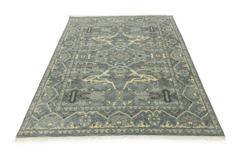 Large Oushak Wool Oriental Rug Muted Floral