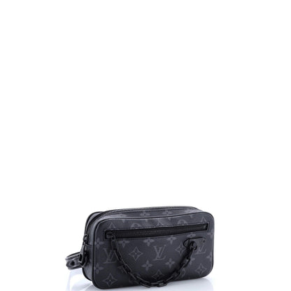 Louis Vuitton Pochette Volga Monogram Eclipse Canvas