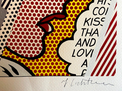 Roy Lichtenstein. Signed Numbered Limited Lithograph Coa