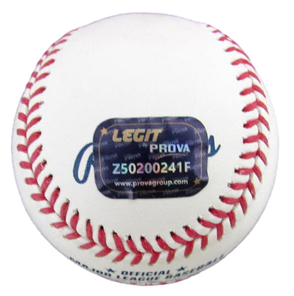 Jacob Misiorowski Signed/Auto Oml Baseball Milwaukee Brewers Prova  200924