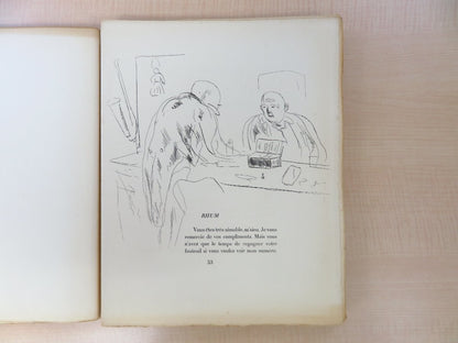 Regis Gignoux & Andre Dunoyer De Segonzac L'Appel Du Clown 1930 1St 30 Etching