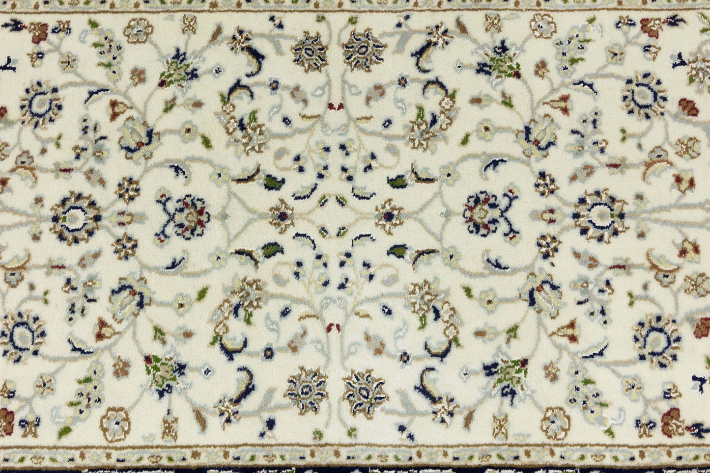 Handmade Indo-Nain Oriental Runner Rug Floral Design Hallway Carpet 2'8X8'1 ft