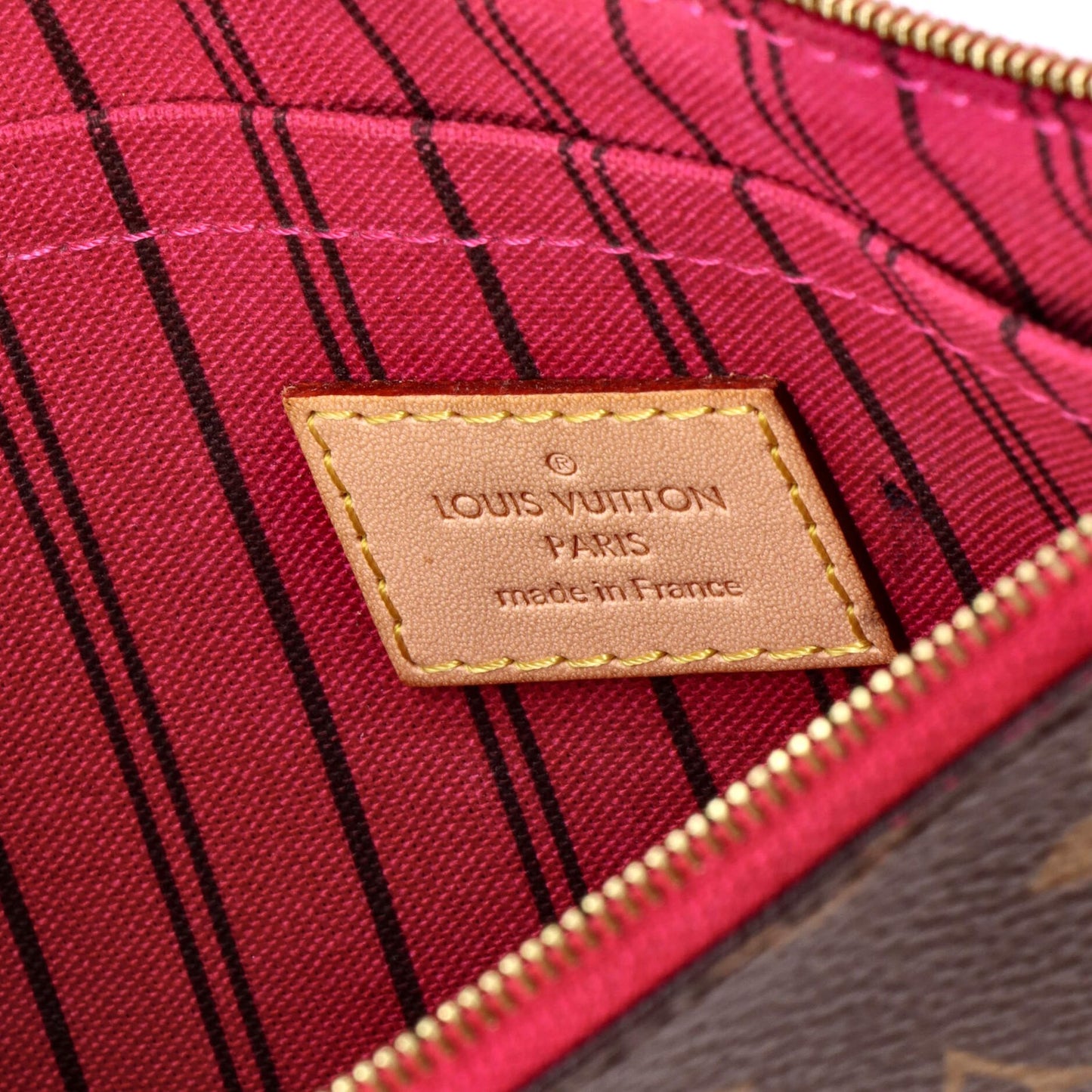 Louis Vuitton Neverfull Pochette Monogram Canvas Large