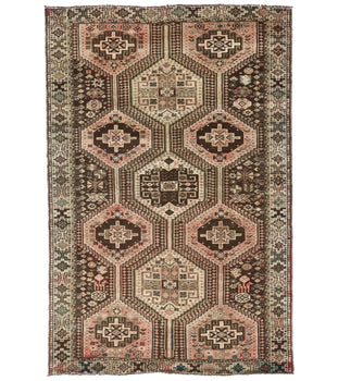 Semi-Antique Tribal Design Wool Oriental Rug