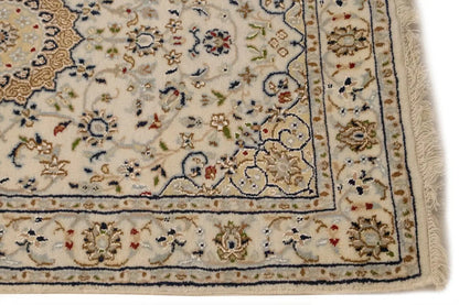 Extra Fine Floral Indo-Nain Runner Rug Oversized