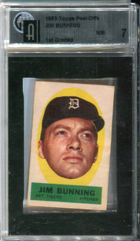 Jim Bunning 1963 Topps Peel-Offs Ga 7(Nm)