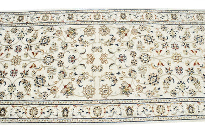 3X8 ft Hand-Knotted Indo-Nain Oriental Runner