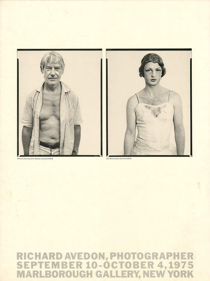 Richard Avedon Marlborough " Offset Lithograph Photography