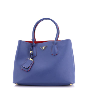 Prada Cuir Double Tote Saffiano Leather Large