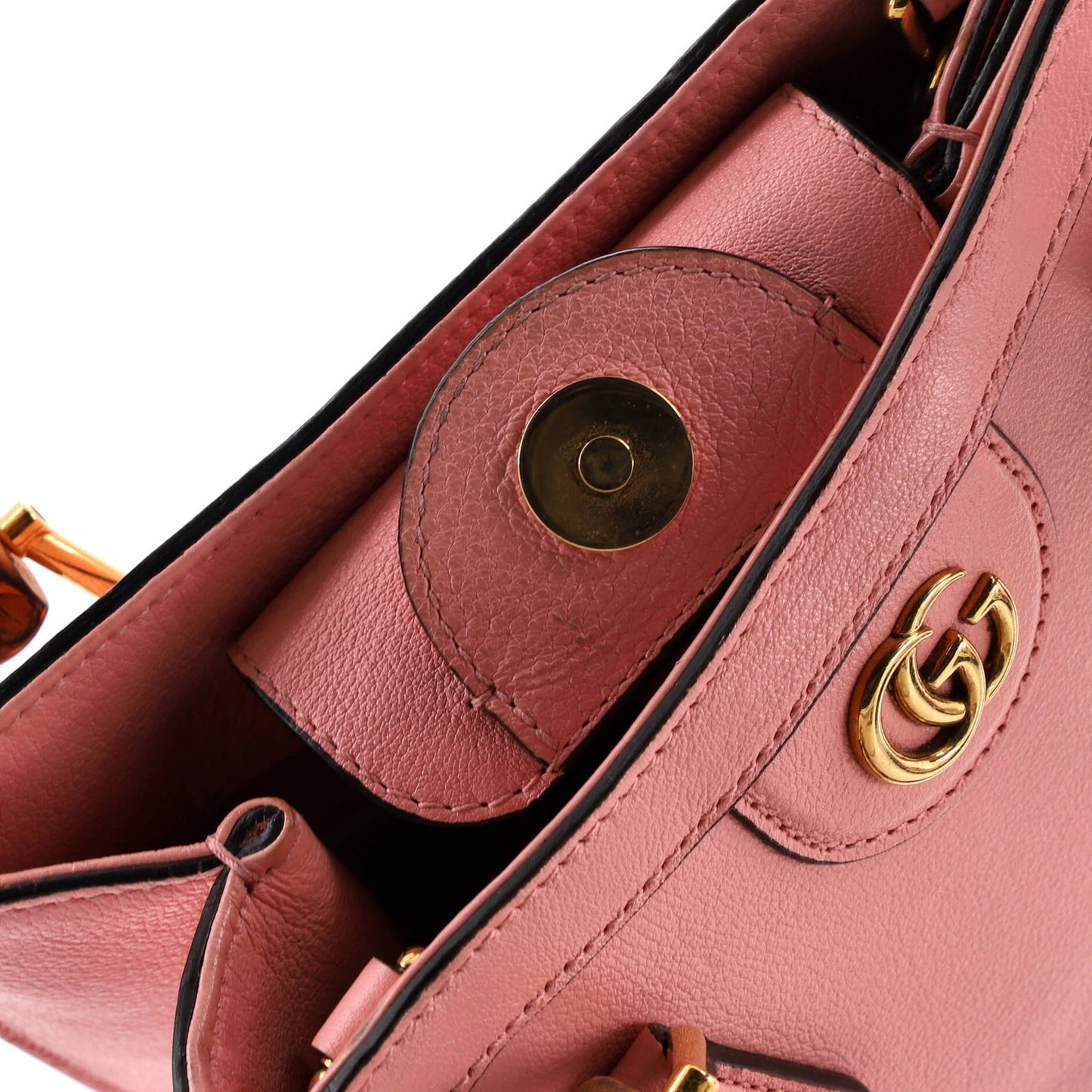 Gucci Diana Nm Bamboo Handle Tote Leather Mini