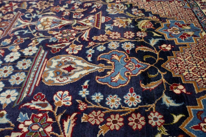 Vintage Oriental Rug Classic Floral Geometric