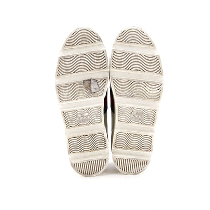 Gucci Women'S Ace Web Platform Sneakers Leather