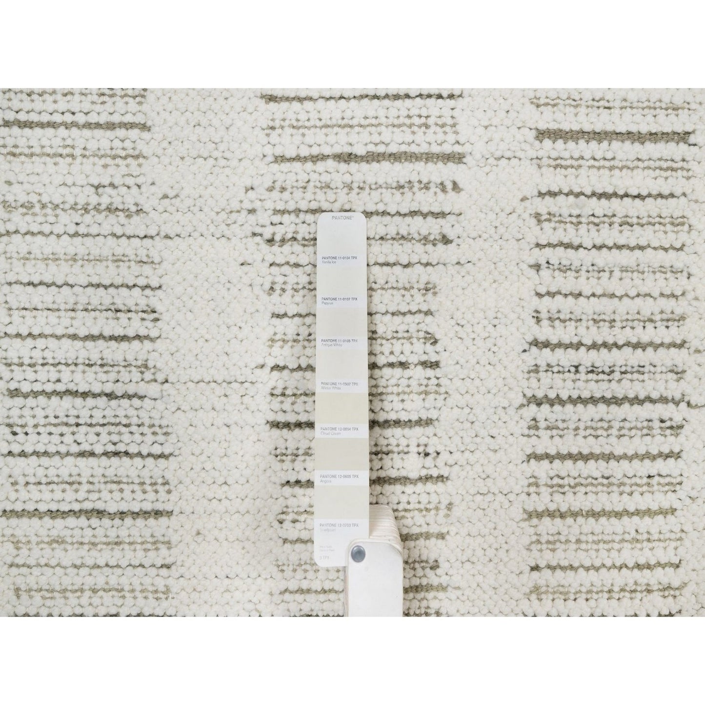 2'6"X10' Ivory Hand Woven Flat Weave Textured Natural Wool Runner Rug