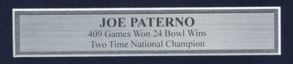 Joe Paterno Penn State Signed 3X5 Index Card W/