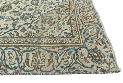 Hand-Knotted Semi-Antique Oriental Rug Muted
