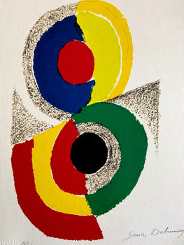 Sonia Delaunay Lithograph Coa Signed Numbered 180 Ex