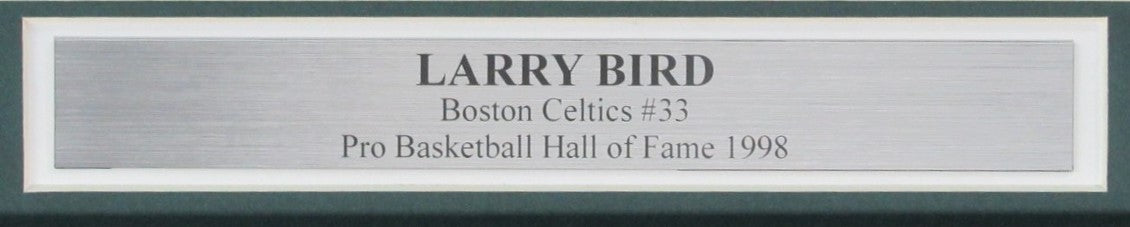 Larry Bird Hof Signed/Auto 8X10 Photo Boston Celtics Framed Jsa 189446