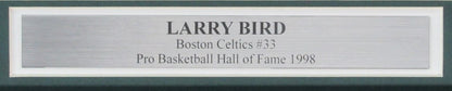 Larry Bird Hof Signed/Auto 8X10 Photo Boston Celtics Framed Jsa 189446
