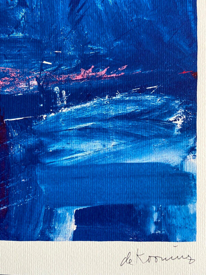 Willem De Kooning Action Painting Coa Signed Numbered In Pencil