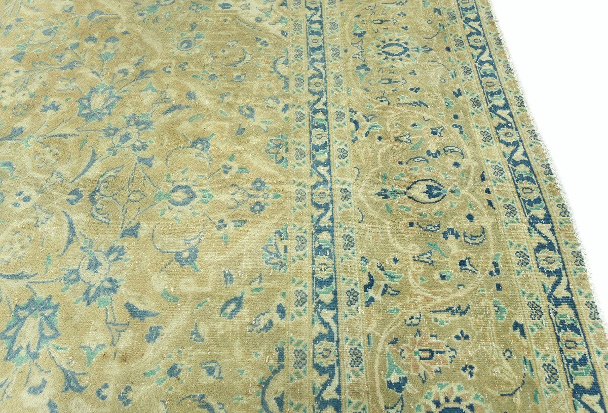 10X13 Ft Antique Stone-Washed Oriental Rug Floral