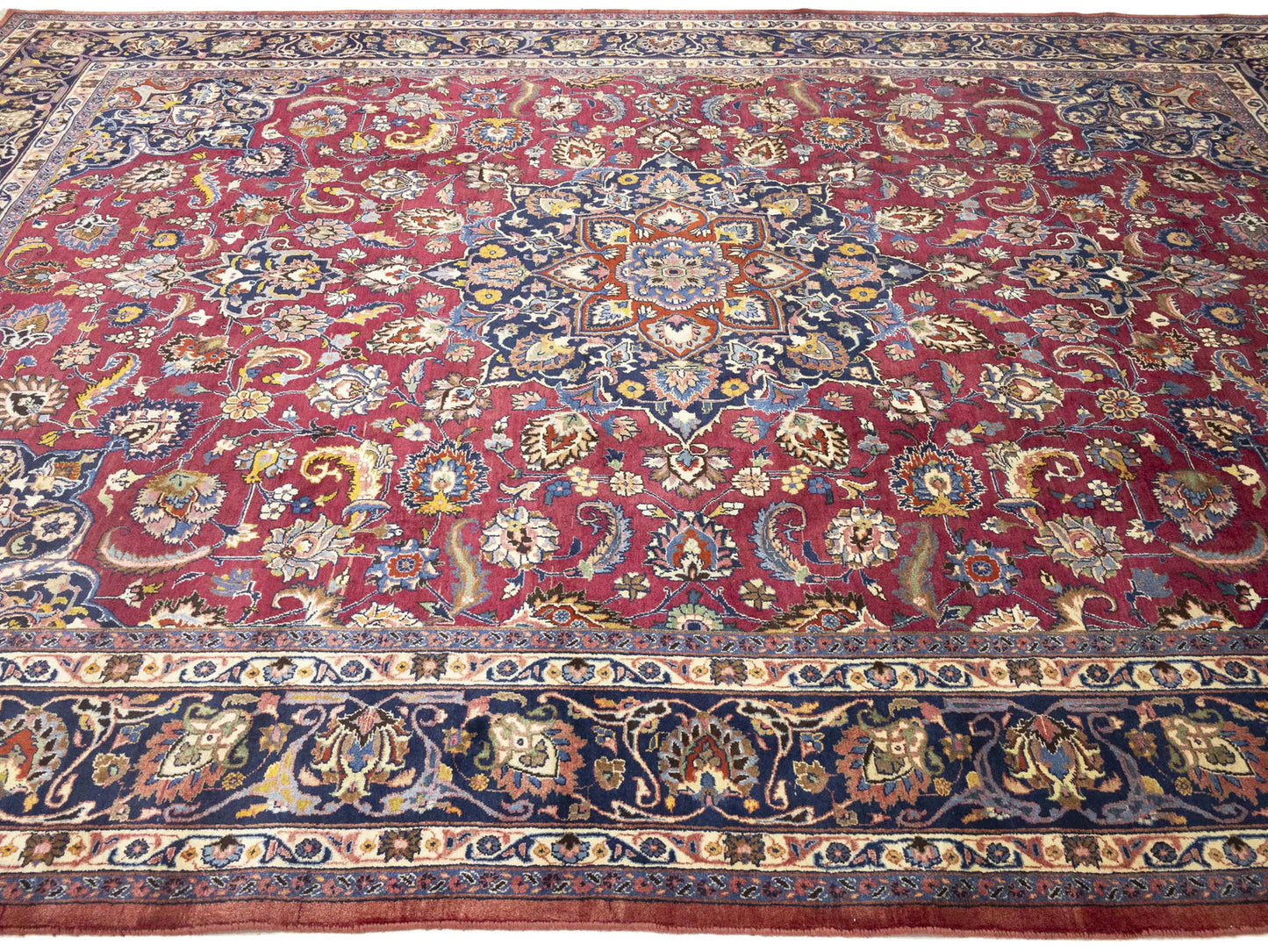 Handmade Traditional Classic Floral Style Oriental Rug Wool Home Carpet 10X13