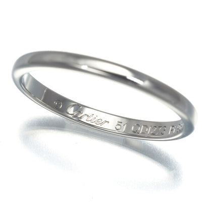 Cartier Ring 1895 Wedding Band 2Mm Eu51 950 Platinum