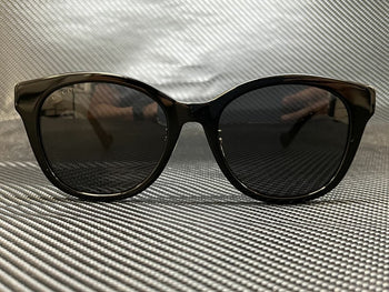 GUCCI GG1002SK 001 Black Round 56 mm Women's