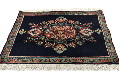 2X3 Ft Small Classic Floral Oriental Rug Entryway