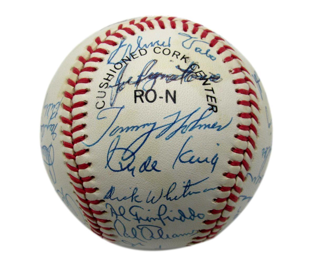 1940S & 50S Dodgers Greats Onl Multi Signed Baseball (26) Herman Hof 192213