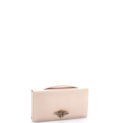 Christian Dior Bee Clutch Leather