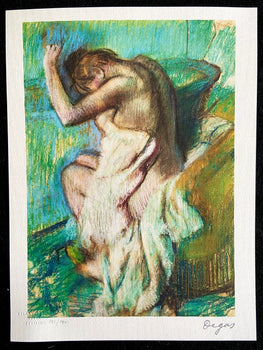 Edgar Degas Lithograph Coa Signed Op Numbered Stamp
