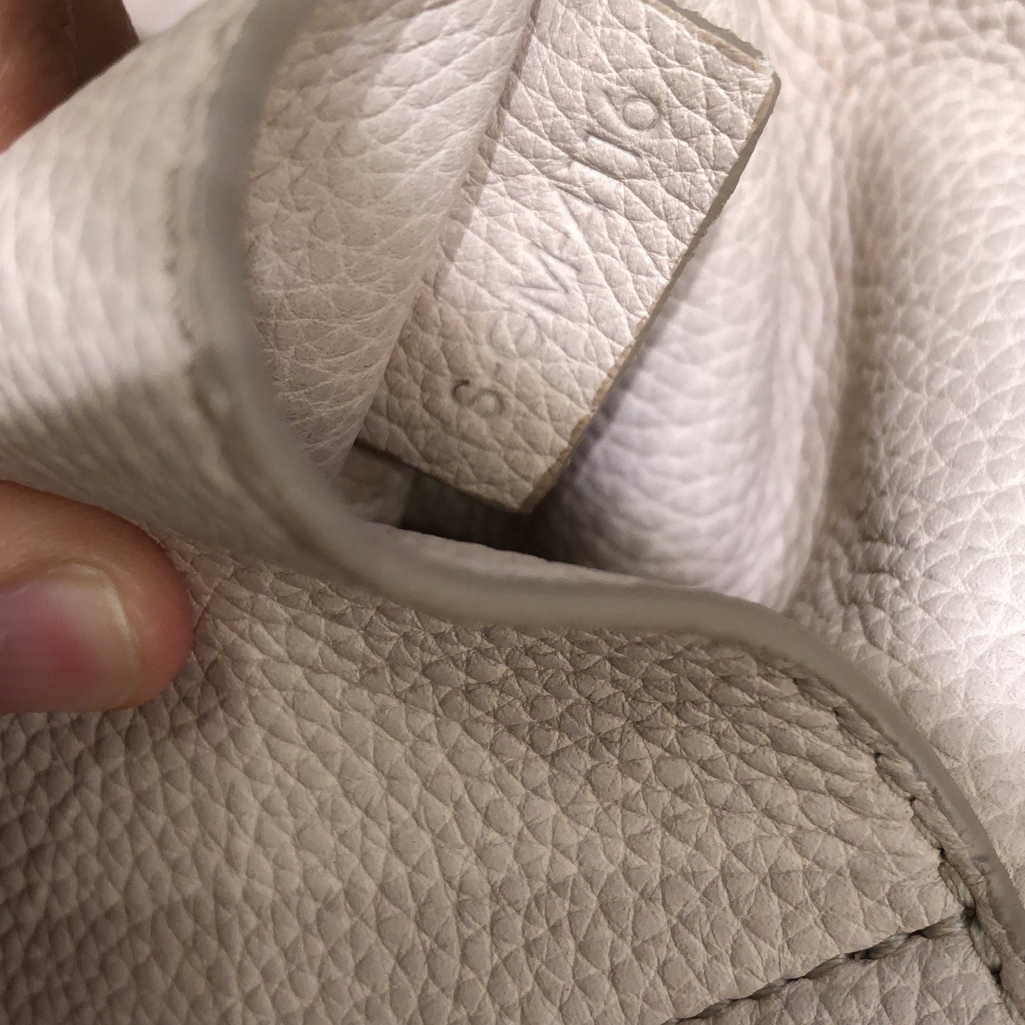 Celine Tri-Fold Shoulder Bag Grained Calfskin Small