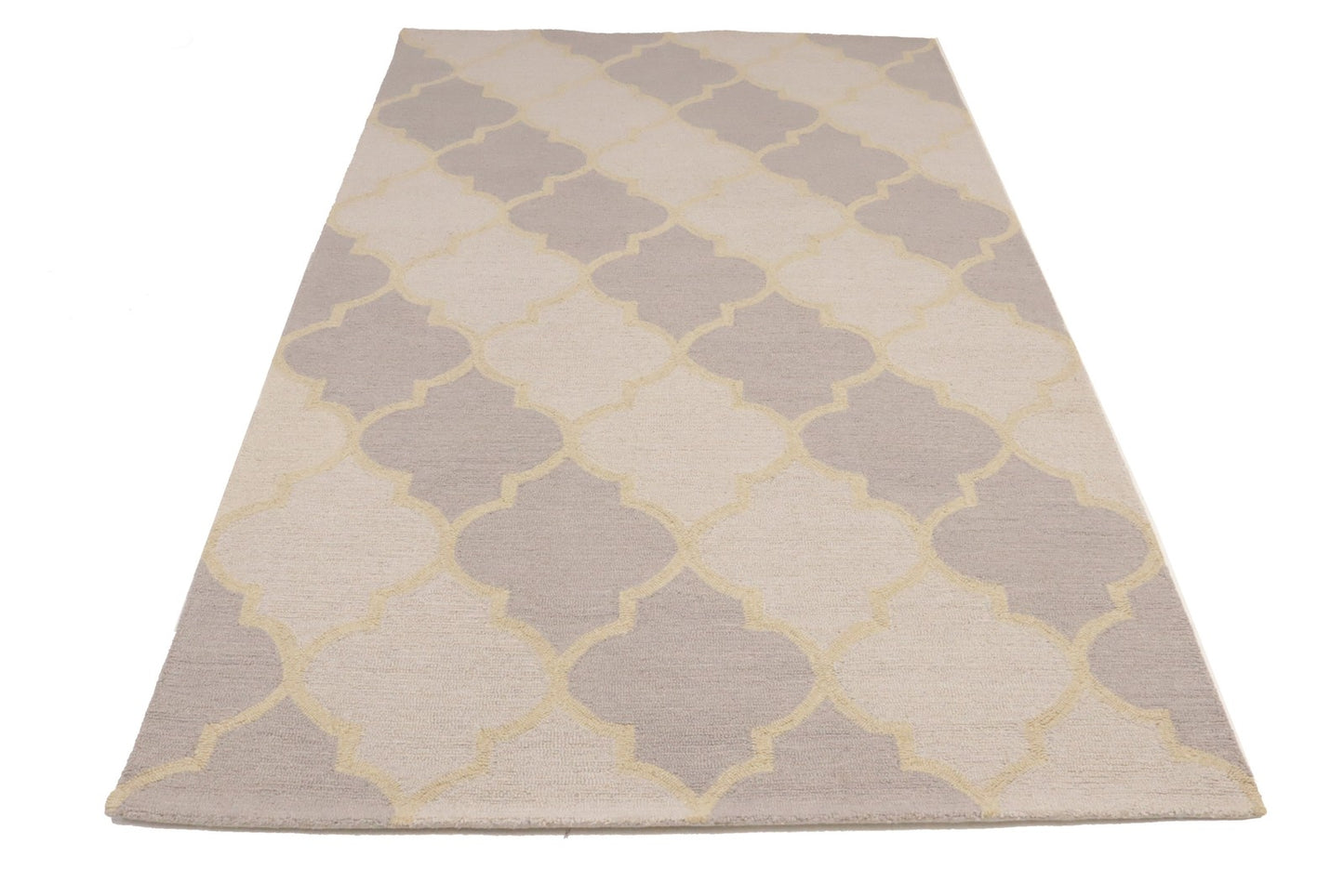 Hand Tufted 5x8 Pastel Modern Decor Rug for Bedroom Carpet