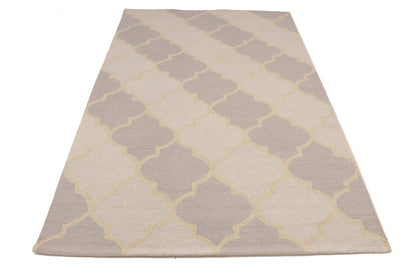 Hand Tufted 5x8 Pastel Modern Decor Rug for Bedroom Carpet