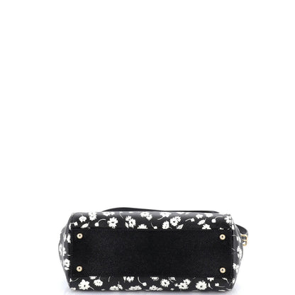 Dolce & Gabbana Miss Sicily Bag Printed Leather Medium