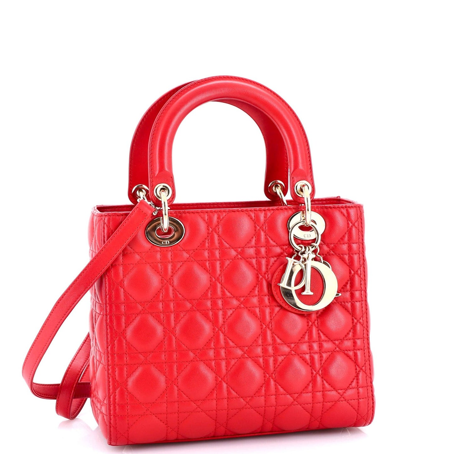 Christian Dior Lady Dior Bag Cannage Quilt Lambskin Medium