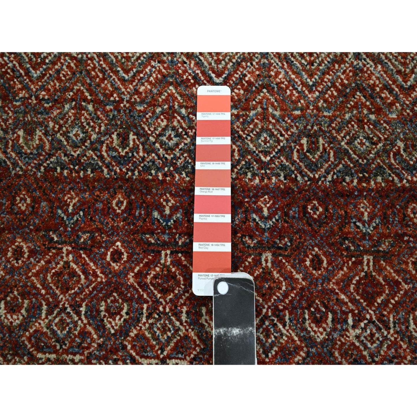 2'7"X10'2" Red Kohinoor Herat Pattern Soft Wool Hand Knotted Runner Rug