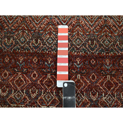 2'7"X10'2" Red Kohinoor Herat Pattern Soft Wool Hand Knotted Runner Rug