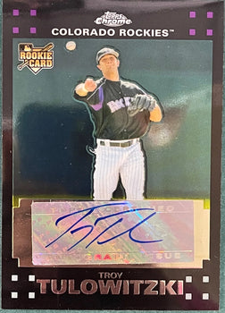 Troy Tulowitzki Autographed 2007 Topps Chrome