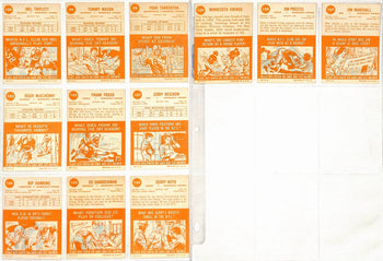 1963 Topps Football Vikings Complete Team Set