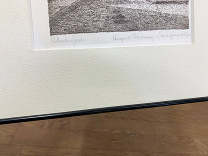 Ernst Geissendorfer Original Etching "Rothenburg Ob Der Tauber" Signed German