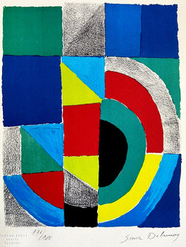 Sonia Delaunay Lithograph Coa Signed Op Numbered