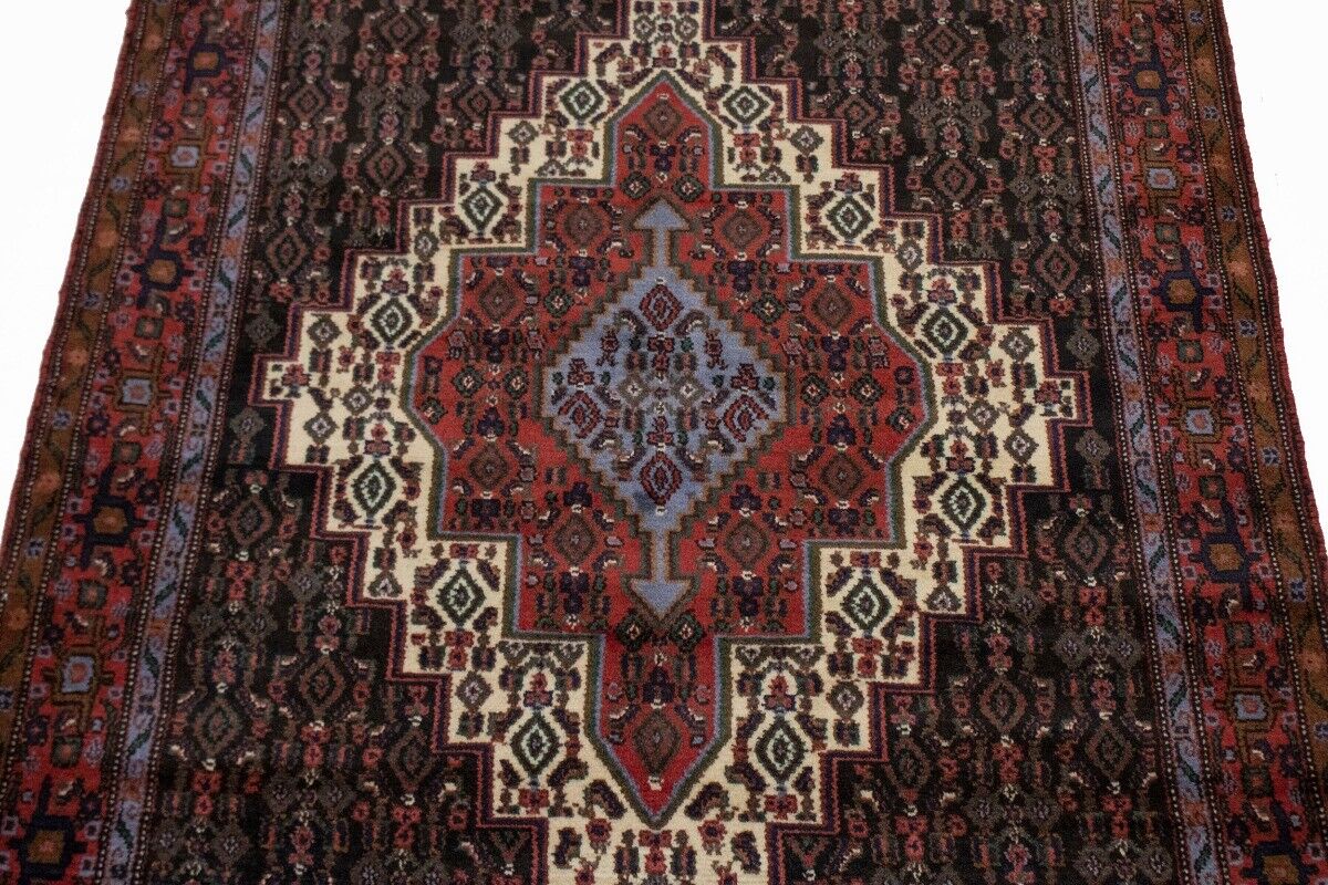 Vintage Handmade Oriental Area Rug Geometric